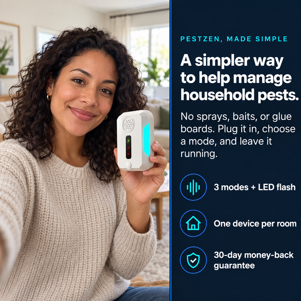 PestZen™ Ultrasonic Pest Repeller Pro